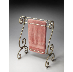 Soporte independiente para toallas de mano, acabado en cromo pulido, toallero de acero para baño y cocina, para sujetar toallas - Product Image 5