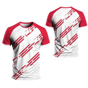 Camiseta Deportiva de Cuello Redondo de Secado Rápido con Estampado Digital, para Hombre y Mujer, Corte Regular, 100% Poliéster, Protección UV - Product Image 2