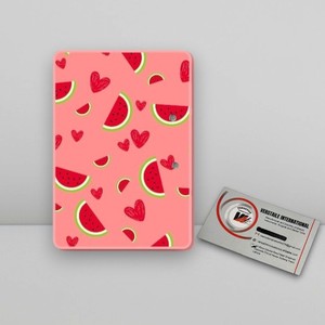 Palette magnétique rectangulaire en plastique à motif pastèque rose pour extensions de cils, idéale pour les artistes en cils et l'emballage. - Product Image 2