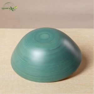Tazón de Bambú Prensado con Interior Natural y Exterior con Recubrimiento de Color, Diseño Clásico Ecológico - Product Image 3