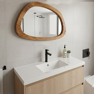 กระจกตกแต่งสไตล์โบโฮจากไม้สักรีไซเคิล |   กรอบรูปออร์แกนิกทำมือขายส่ง - Product Image 1
