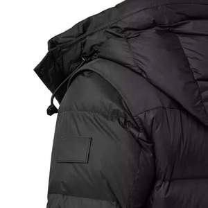 Veste matelassée personnalisée pour homme, doublure à carreaux kaki, vente en gros, manteau à capuche rembourré chaud, veste d'extérieur d'hiver, OEM, nouveauté - Product Image 6