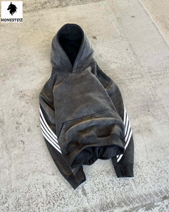 เสื้อฮู้ดดี้ผู้ชายทรงปกติ พิมพ์ลายคุณภาพสูง เนื้อผ้าหนา 100% ผ้าฝ้ายย้อมสีพื้น  รับสกรีนโลโก้ ระบายอากาศได้ดี - Product Image 1