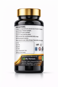 Capsules d'extraits végétaux naturels MAX-M7 avec formule d'ingrédients botaniques à base de plantes, conditionnées en flacon compact pour une utilisation quotidienne - Product Image 3