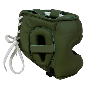 Casque de boxe unisexe pour adultes en cuir réglable, respirant, résistant à l'eau, équipement de sécurité avec fermeture auto-agrippante pour MMA et Kickboxing - Product Image 2