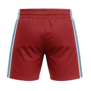 <b>Men</b> <b>Red</b> Sublimated Ice Hockey Printed <b>Shorts</b> Polyester Drawstring Side Stripe Sports <b>Shorts</b> Team Uniform Performance Clothing - Product Image 2