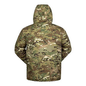 Veste de chasse unisexe printemps style urbain en toile à col montant et capuche, softshell respirante, imperméable, séchage rapide, logo frontal - Product Image 4