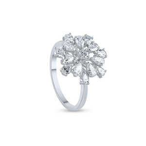 แหวนเพชรทองคำบริสุทธิ์ 9 กะรัต ขนาด 6 - เครื่องประดับที่หรูหราและสง่างาม - Product Image 6