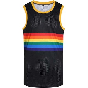 OEM Blank Latest Sublimation Jersey Basketball Print Color Red Dresses Plus Size Design Logo Custom Reversible Basketball Jersey - Product Image 1