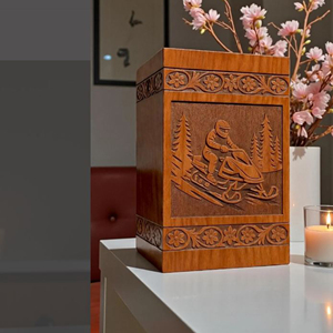 Personalized Rosewood Guitar Cremation Urn with Wings: Engraved <b>Memorial</b> Urn <b>Memorial</b> <b>Keepsake</b> by AYAANS - Product Image 2