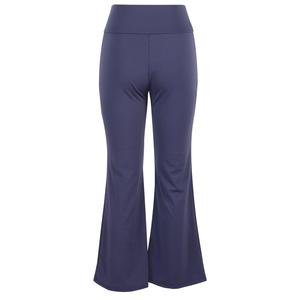 Women's <b>Bootleg</b> Yoga Pants High Waist Flare Pants Solid Color Knitted Elastic Waist Full Length Casual Spring Style <b>Leggings</b> Fit - Product Image 2