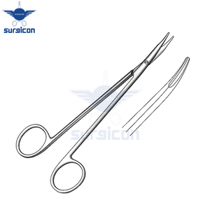 Tijeras Quirúrgicas Reynolds de 18 cm (7 Pulgadas), Curvas, de Acero Inoxidable Reutilizables, para Cirugía General, Plástico y Tejidos Delicados - Product Image 4