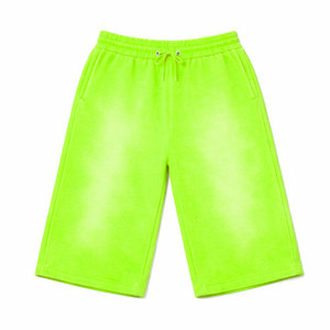 Shorts de jogging streetwear pour hommes, coupe oversize, 100 % coton, double taille, personnalisables - Product Image 6