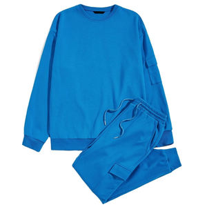 เสื้อแขนยาวทรงปกติ ชุดกีฬา กางเกงวอร์มสำหรับวิ่งและฝึกซ้อม ชุดวอร์มผู้ชาย ผ้าฝ้าย 100% ระบายอากาศได้ดี เหมาะสำหรับฤดูหนาว - Product Image 1