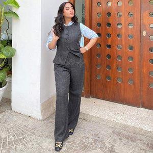 Conjunto de 2 Piezas para Mujer, Estilo Casual, para Uso Diario, Invierno, Color Sólido, Alta Calidad, Venta al Por Mayor - Product Image 3