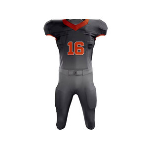 Customizable Men's Football Uniform Sublimated Jersey Pants Moisture Wicking Fitted Set American Football Team Name Number 16 - Product Image 3