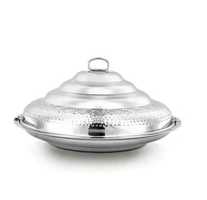 Plat de service en métal pour fondue, design élégant, casserole isotherme, bol de service pour la table - Product Image 6