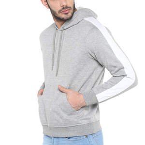 Nouveau sweat à capuche pour homme en tissu polaire de coton, design simple, séchage rapide, écologique, sur mesure, anti-plis - Product Image 5