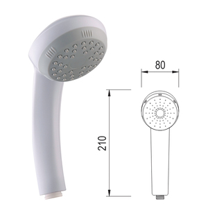 TS92-X Customizable ABS <b>Plastic</b> Handheld Shower Head Polished for Modern Bathrooms Kitchens for Hotels-OEM/ODM KSN Vietnam - Product Image 4