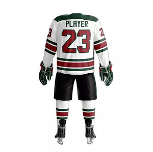 Uniforme de Hockey sobre Hielo Hecho a Mano Personalizado, 100% Poliéster, Secado Rápido, Transpirable, Antibacterial, Manga Corta, Diseño Personalizado de Alta Calidad - Product Image 2