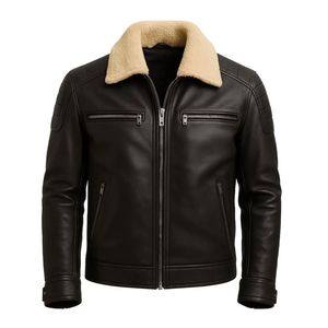 Veste en cuir pour homme, design personnalisé et tendance, fabriquée au Pakistan, produit haut de gamme, veste en cuir pour hommes et motards, veste d'hiver - Product Image 3