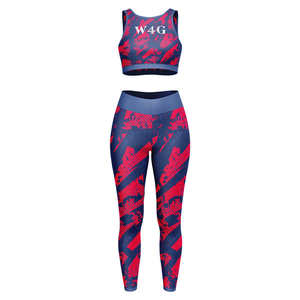 Conjunto de yoga para mujer al por mayor: Ropa deportiva para gimnasio, traje de entrenamiento atlético para niñas, leggings de fitness OEM personalizados, sujetador deportivo con espalda cruzada. - Product Image 2