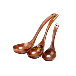 Cuchara de Madera Sostenible, Utensilio de Cocina Ecológico para Sopa y Cocina - Product Image 1