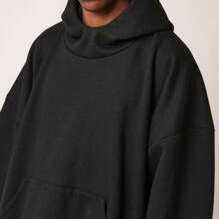 High Quality 100% Cotton Winter Extreme Oversized Super Premium Heavyweight Stonewashed Zipper-Up Embroidered Hoodie <b>Pullover</b> - Product Image 3