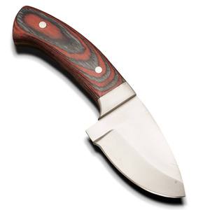 Couteau utilitaire EDC multi-usage de 6 pouces en acier Damas de haute qualité, avec poignée en bois Pakka et lame fixe à pointe tombante, idéal pour le camping et le bricolage (DIY) - Product Image 1