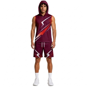 Maillot et short de sport athlétique 7 contre 7 sans manches, uniforme de performance personnalisé pour équipe - Product Image 1