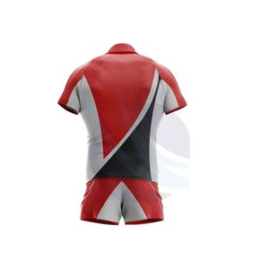 Ensembles d'uniformes de rugby pour hommes sur mesure de haute qualité, design premium, respirants, 100 % polyester, vêtements d'équipe de rugby OEM - Product Image 3
