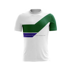 Maillots de football personnalisés en gros pour hommes, manches courtes d'été, 100 % polyester, légers, extensibles dans quatre directions, séchage rapide, service OEM - Product Image 3