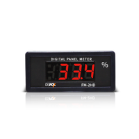 Medidor de Panel Digital CONOTEC FM-2HD, Indicador de Temperatura, Sensor HCPV-220H, Utiliza Corrección de la Humedad Actual