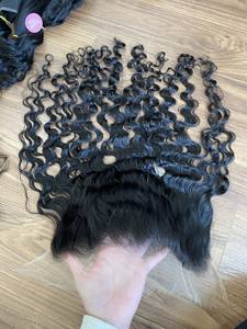 [PRODUIT CHAUD] vague naturelle 45%-60% densité 40 pouces droite/cambodgienne Remy vierge fermeture perruque 13X4/13X6 HD dentelle avant Machine - Product Image 3