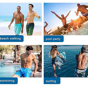 กางเกงขาสั้นกีฬาผู้ชายสำหรับฤดูร้อน ดีไซน์ใหม่ ทรงสลิม ระบายอากาศได้ดี น้ำหนักเบา ทันสมัย ให้ความสบายและประสิทธิภาพสูง เหมาะสำหรับการฝึกซ้อมและการว่ายน้ำ - Product Image 6