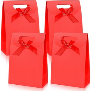 Set di 4 Sacchetti Regalo di Media Dimensione 7 X 4 X 10 Pollici con Manici per Feste, Compleanni, Matrimoni e Altre Occasioni - Product Image 1