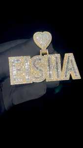 Colgante Personalizado de Moissanita VVS con Corte Brillante, Chapado en Oro de 18K, DDP-63 Dvars, Joyería Hip Hop, Pasa el Test de Diamantes - Product Image 6