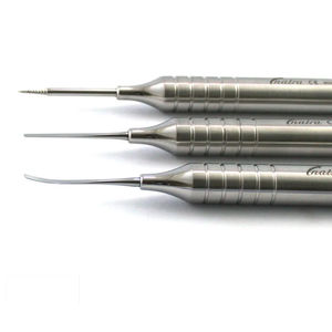 Kit d'extraction manuel ergonomique réutilisable Dogmatic International Flex Periotome avec vis – Acier inoxydable, 3 pièces, certifié CE, dentaire - Product Image 3