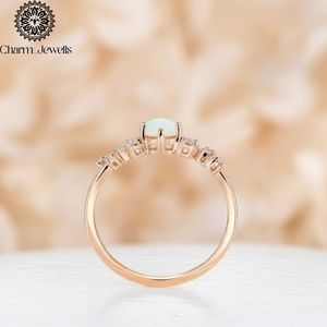 Bague de fiançailles classique en moissanite plaqué or rose argenté pour femme Charm_Jewells, sertie à griffes, certifiée IGI - Product Image 4