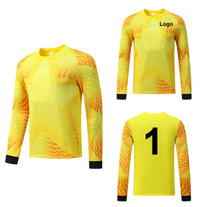 Maillot de gardien de but personnalisé avec logo, rembourré, rose vif, manches longues, maillot de football professionnel avec rembourrage de poitrine, kit d'équipe - Product Image 6