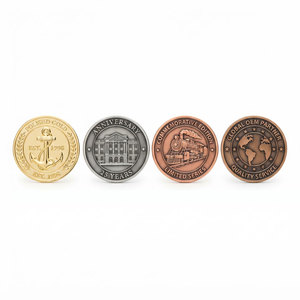 Pièces de monnaie métalliques personnalisées avec placage or, argent, cuivre ou bronze pour cadeaux commémoratifs et commandes OEM en gros - Product Image 1