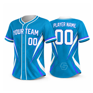 Maillots de baseball personnalisés avec logo, en polyester, à séchage rapide, pour hommes, vente en gros, vêtements d'équipe, maillots de baseball sportifs - Product Image 2