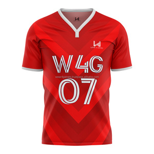 Maillots de football personnalisés en sublimation 100% polyester respirants à séchage rapide et extensibles avec logo - Product Image 5