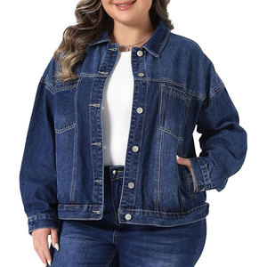 Denim <b>Jacket</b> for Women Long Sleeve Button Down Washed Vintage <b>Western</b> Style Casual Streetwear Classic Blue Jean <b>Jacket</b> Outerwear - Product Image 1