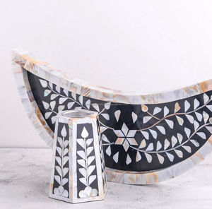 MOP Inlay Bakhoor Incienso Quemador Ramadán Especial Madre de Perla Bakhoor Quemador Mubkhar Quemador India por ARTESANÍA DE LUJO - Product Image 1