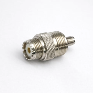 Adaptador Coaxial RF UHF Hembra a Macho, Resistente, Cromado, para Sistemas de Audio CCTV DVR - Product Image 1