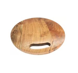 Tabla de cortar de madera hecha a mano con grano natural, accesorio de cocina para cocinar, cortar y servir en casa. - Product Image 4