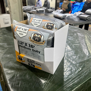 Bâche en PE marron haute résistance, très durable, couverture plastique haute capacité, couleur et taille personnalisables - Product Image 3