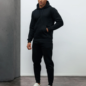 Wholesale Fleece Lined Tracksuit Heavyweight Cotton French Terry Tracksuit Men Private Label Factory - Product Image 5