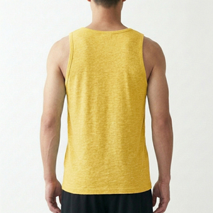 Daily Wear Cotton Tank Top Classic Fit Sleeveless Shirt High Quality Bulk Supplier - Product Image 2